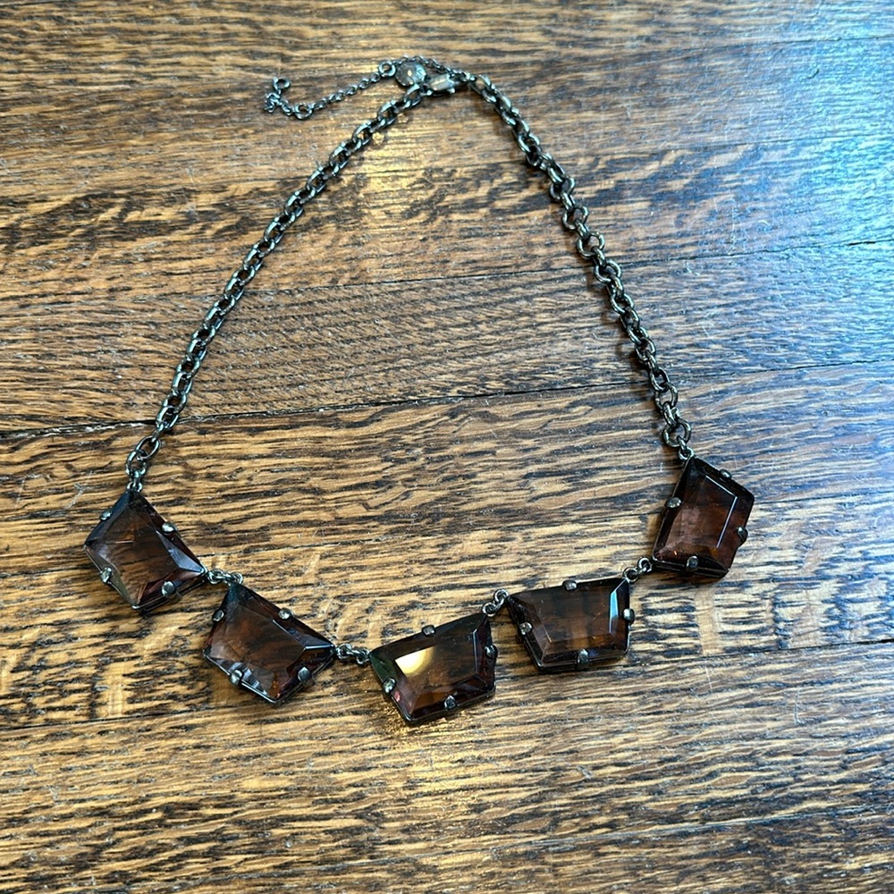 Jcrew gunmetal necklace